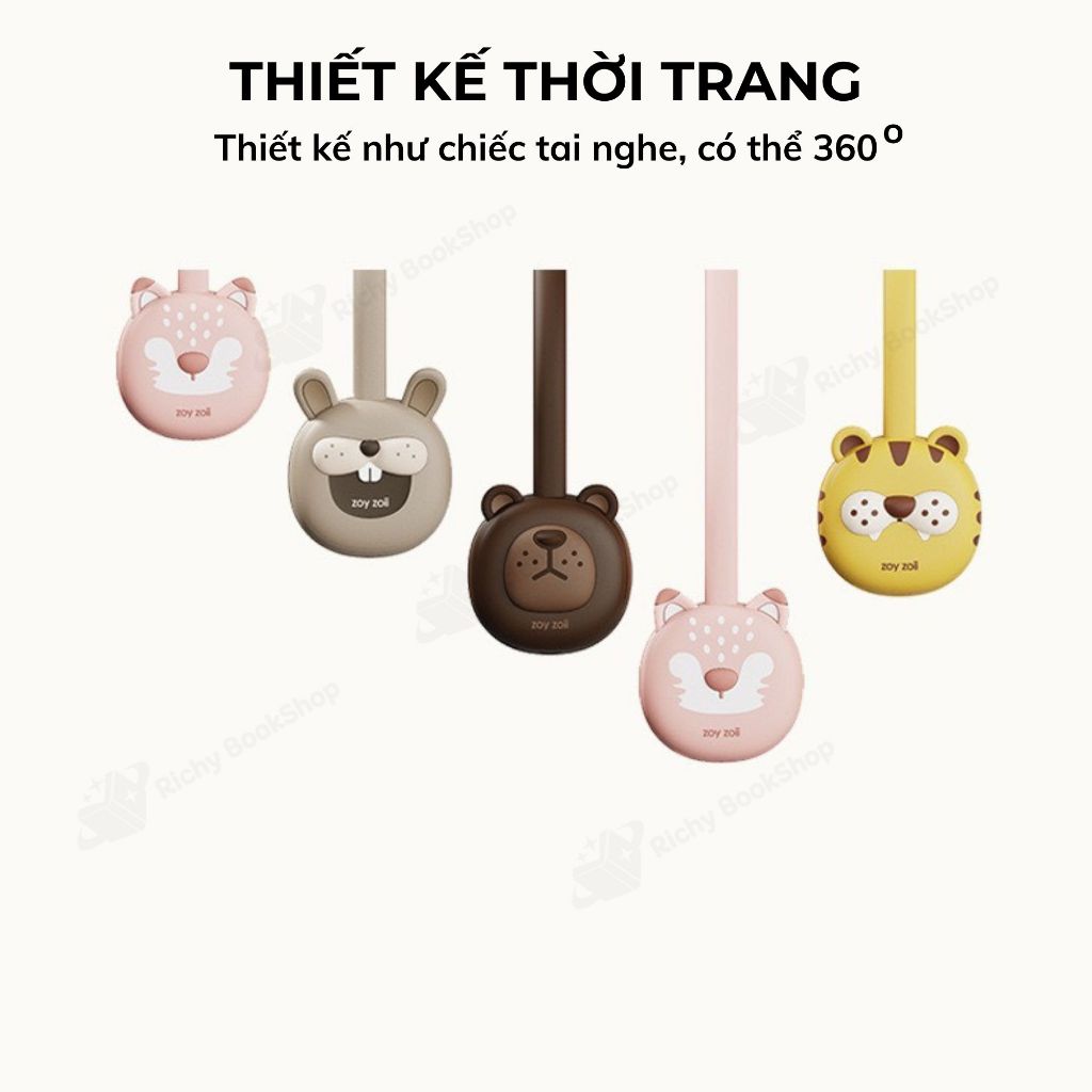 Quạt điện đeo cổ mini cho bé Zoyzoii Series Portable Neck Fan - mã F18