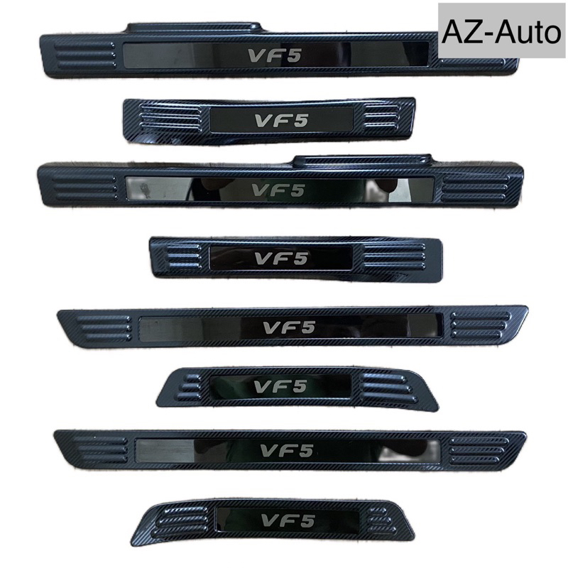Ốp bậc cửa, Nẹp Bước Chân xe Vinfast VF5 Vân Carbon hàng đẹp