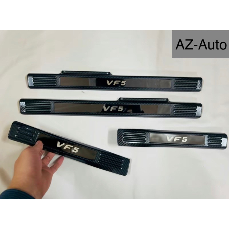 Ốp bậc cửa, Nẹp Bước Chân xe Vinfast VF5 Vân Carbon hàng đẹp