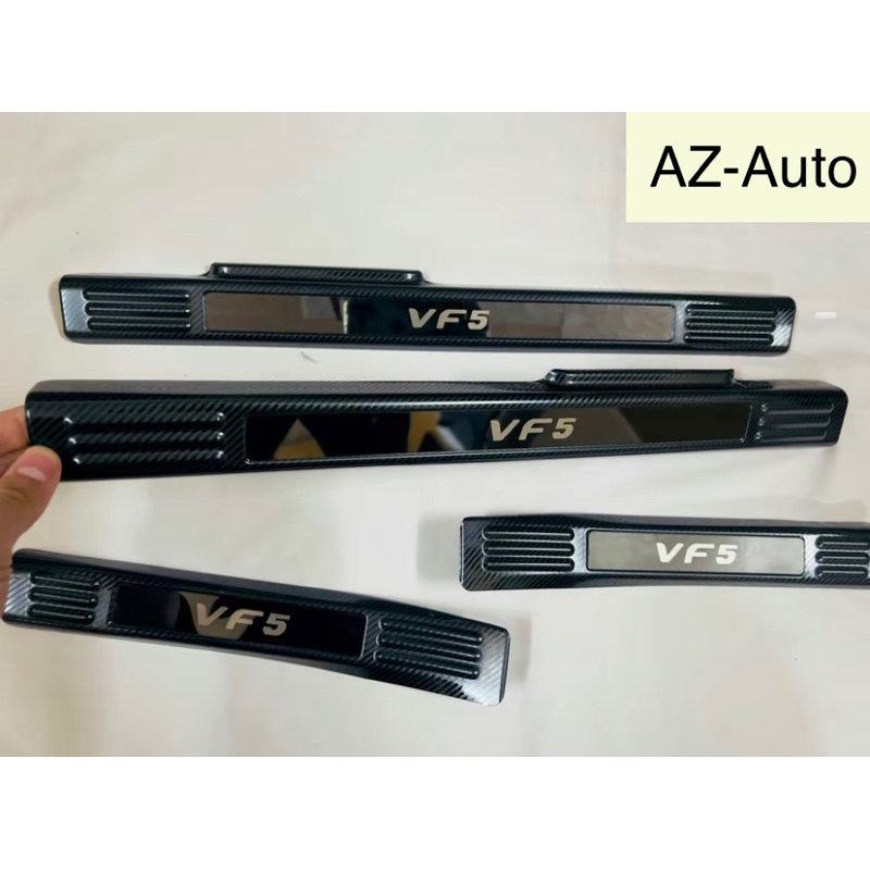 Ốp bậc cửa, Nẹp Bước Chân xe Vinfast VF5 Vân Carbon hàng đẹp
