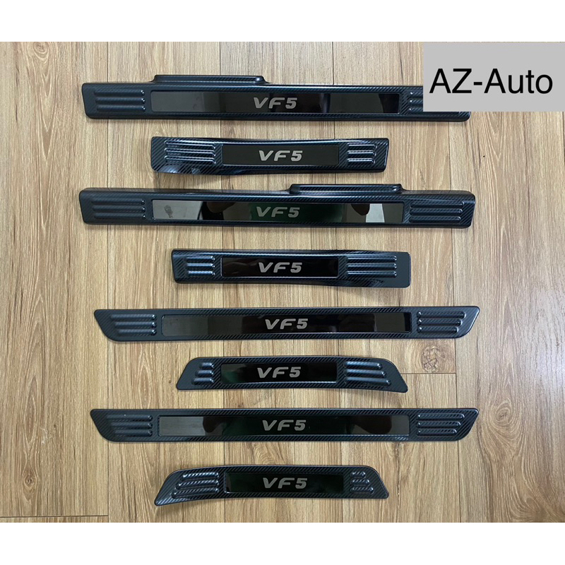 Ốp bậc cửa, Nẹp Bước Chân xe Vinfast VF5 Vân Carbon hàng đẹp
