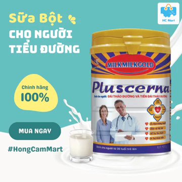 Sữa tiểu đường MILKMILK PLUSCERNA dinh dưỡng cho người tiểu đường - Date mới - Hồng Cẩm Mart