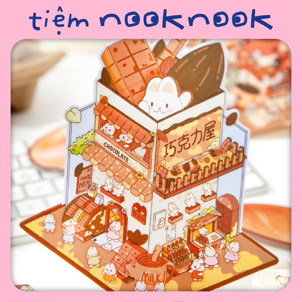 DÒNG NHÀ Ở, ẨM THỰC - Sticker 3D mô phỏng không gian, hình dán 3 chiều ...