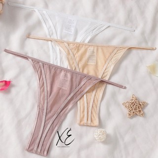 Quần lót (Q14) - Quần lưới lọt khe cao cấp viền lụa không lộ viền dây mảnh