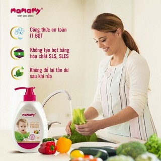 Nước rửa bình sữa & rau quả Mamamy
