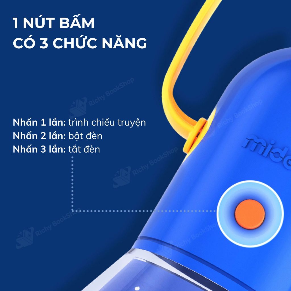 Đèn Pin Chiếu Hình Kể Chuyện Cổ Tích Mideer Kid Storybook Torch