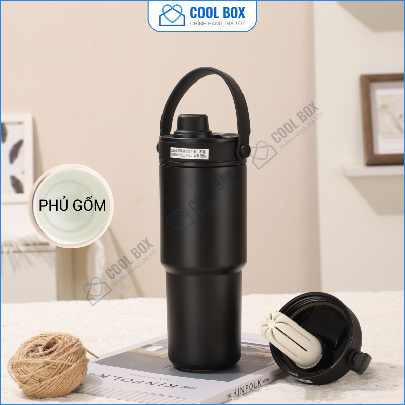 Cốc giữ nhiệt cao cấp SIMPLE 316 cốc giữ nhiệt simple 316  COOLBOX có ống hút thuỷ tinh | BigBuy360 - bigbuy360.vn