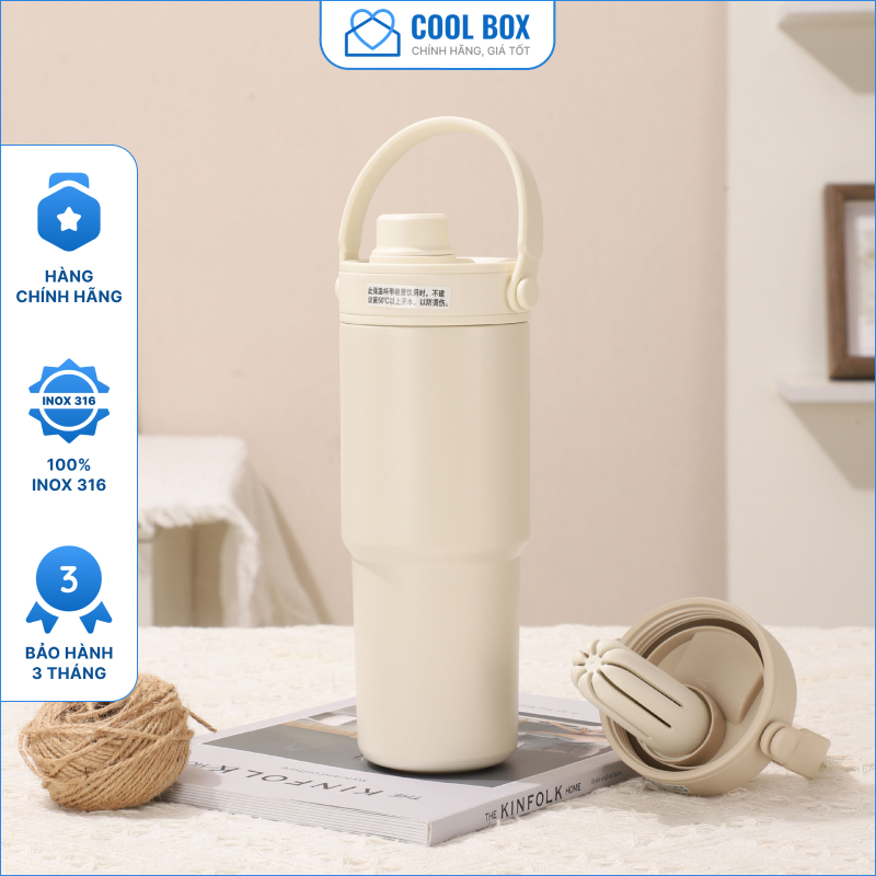 Cốc giữ nhiệt cao cấp SIMPLE 316 cốc giữ nhiệt simple 316  COOLBOX có ống hút thuỷ tinh | BigBuy360 - bigbuy360.vn
