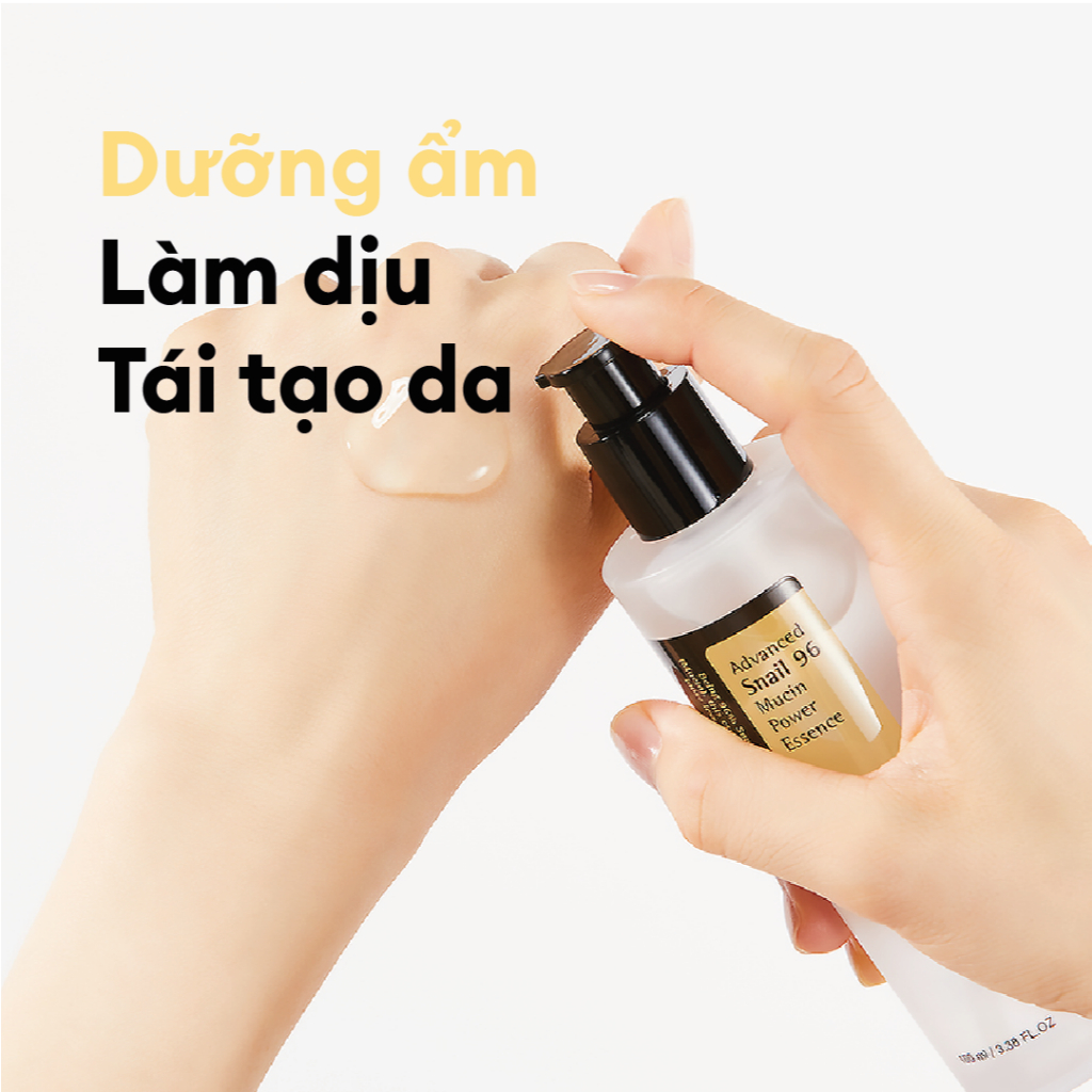 Ảnh Tinh Chất Dưỡng Ẩm, Tái Tạo Và Phục Hồi Da (96% Ốc Sên)  Advanced Snail 96 Mucin Power Essence 100ml 4
