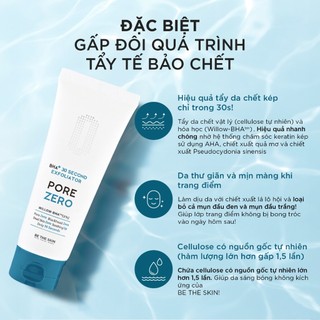 Combo Làm Sạch & Thông Thoáng Lỗ Chân Lông BETHESKIN (BHA+ Pore Zero Sửa Rữa Mặt 150g & Tẩy Tế Bào Chết 100g)
