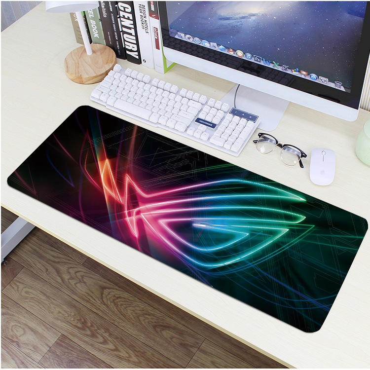 Product image 100 Mẫu Tấm Lót Chuột Cỡ Lớn 30 x 80cm Để Bàn Di Chuột Đế Cao Su Chống Trượt L38 - 07 Asus LED
