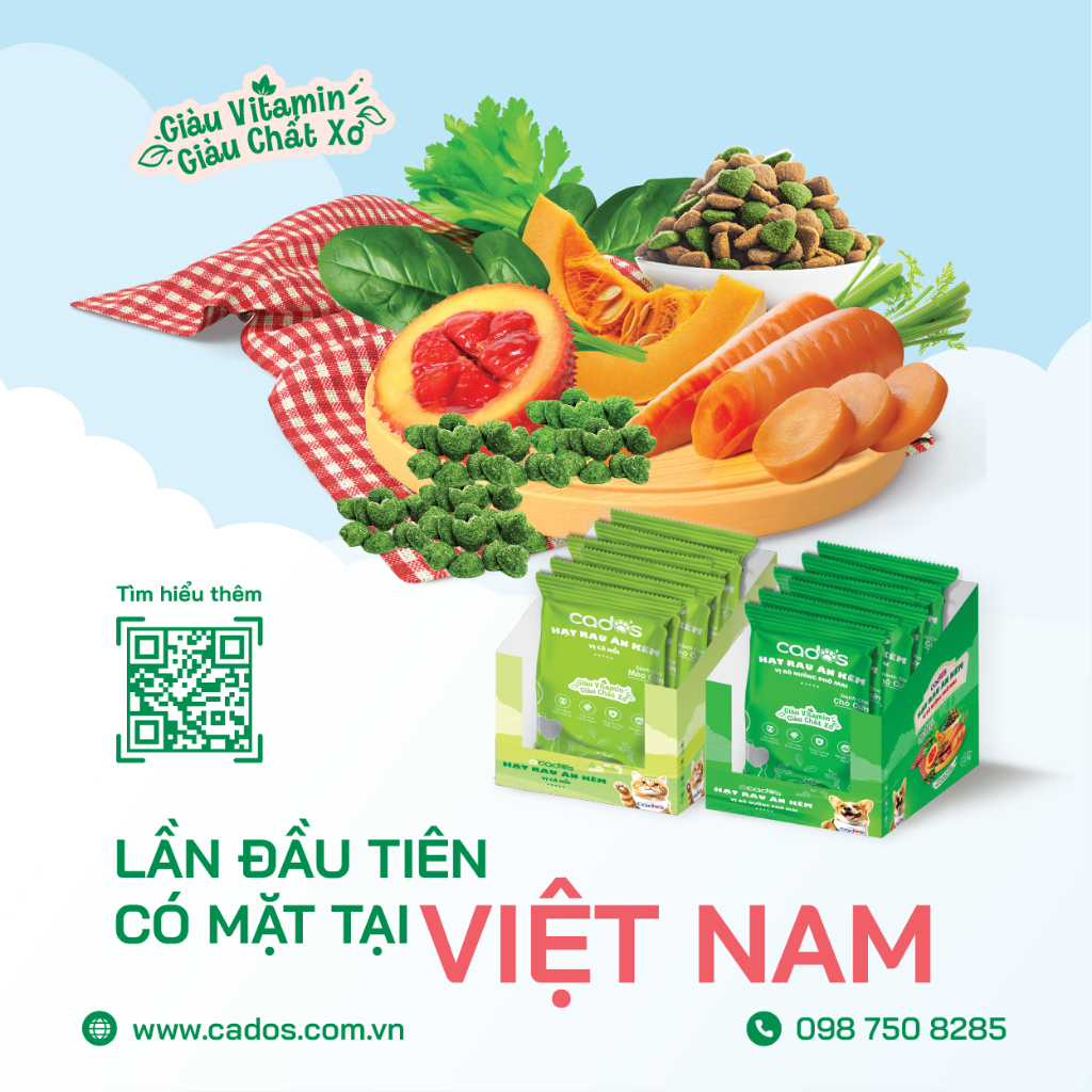 Ảnh Cado's - Hạt rau ăn kèm cho mèo cados - Vị cá hồi - DrKyan 2