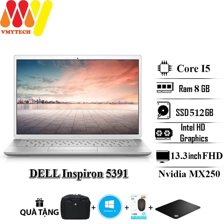 Dell Inspiron 5391, Dell N5391 Core i5-10210U, Ram 8GB, SSD 512GB