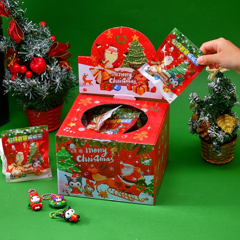 Fullbox Hộp Quà 32 Túi Mù Móc Khoá Chủ Đề Giáng Sinh Cho Bé - Hộp Quà Noel Unbox Túi Mù Noel Móc Khoá Dễ Thương