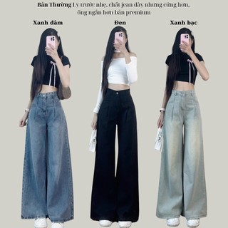Quần Jean Ống Rộng 247Store Nhiều Màu Quần Bò Ống Suông Unisex Đi Học Đi Làm Back to School