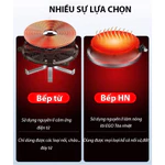 (CÔNG NGHỆ ĐỨC) Bếp Hồng Ngoại Đôi Âm Dương Bếp Điện Từ Đôi Đa Năng Bếp Đôi IH Công Suất 2200W Mặt Kính Cường Lực — ảnh 3