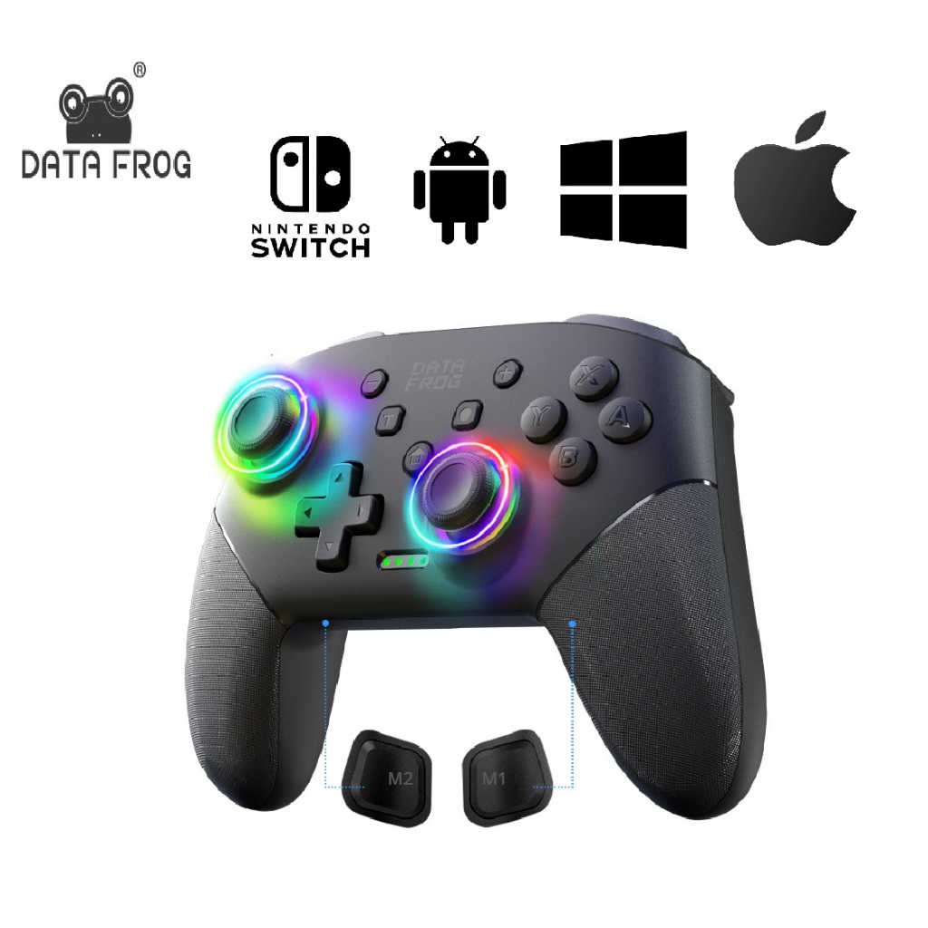 Tay cầm đa năng Data Frog S80 led RGB Gamepad Nintendo switch/ switch ...