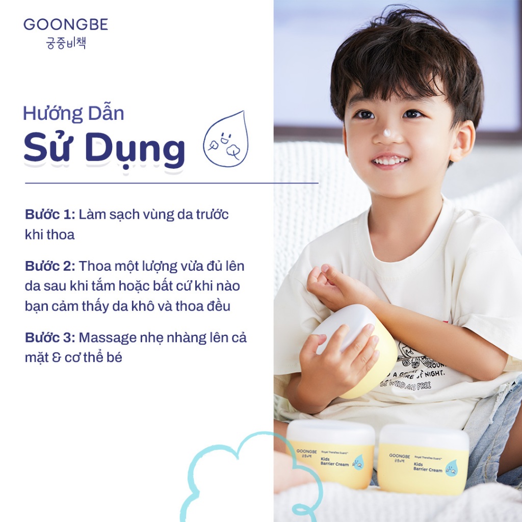 Ảnh Kem Dưỡng Ẩm Chuyên Sâu Dành Cho Mặt & Body GOONGBE Kids Barrier Cream 180ML 3