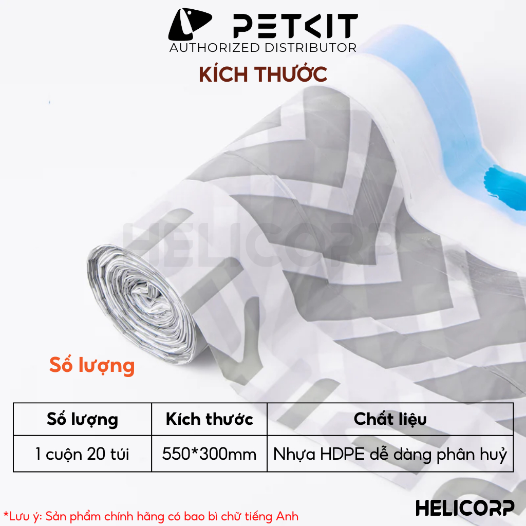 Ảnh Túi Rác PETKIT Dùng Cho Máy Dọn Phân Mèo Pura MAX, Pura X 2