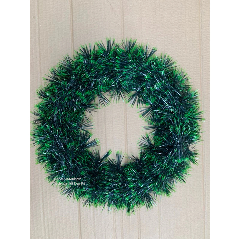 Khung vòng làm hoa Giáng Sinh treo cửa , vòng nguyệt quế Noel . Nguyên liệu tự làm vòng hoa giáng sinh