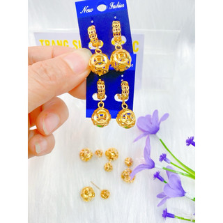 Các mẫu bông taiTrang. sức hàng kiếm tiền, khoen tròn tòn ten  Hàng titan mạ vàng 18.k, Siêu bền ,siêu sang, siêu xinh .