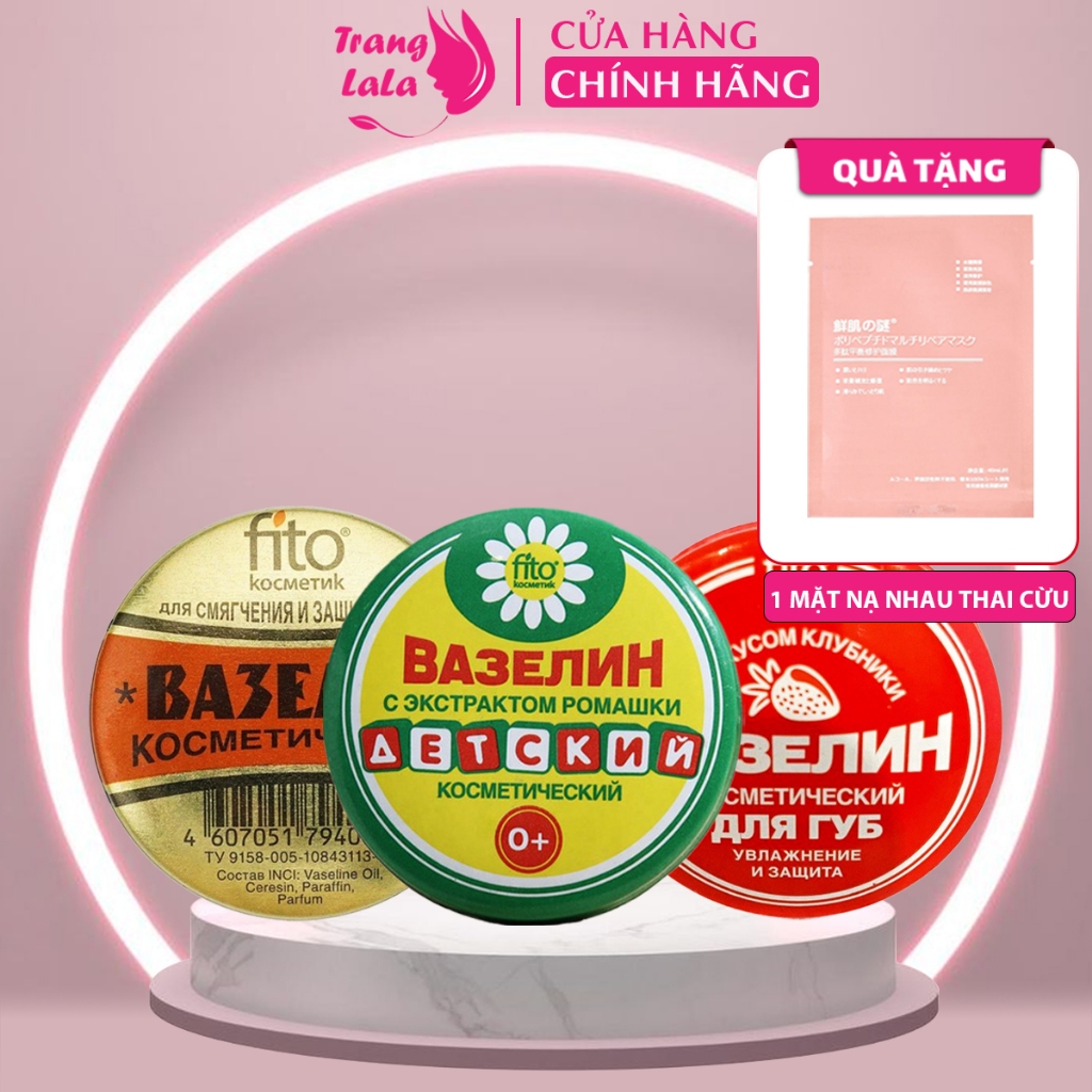 Dưỡng Môi Vaseline Fito Hộp Thiếc Nội Địa Nga 10g Giúp Dưỡng Hồng Môi Tự Nhiên Và Giảm Thâm Hiệu Quả