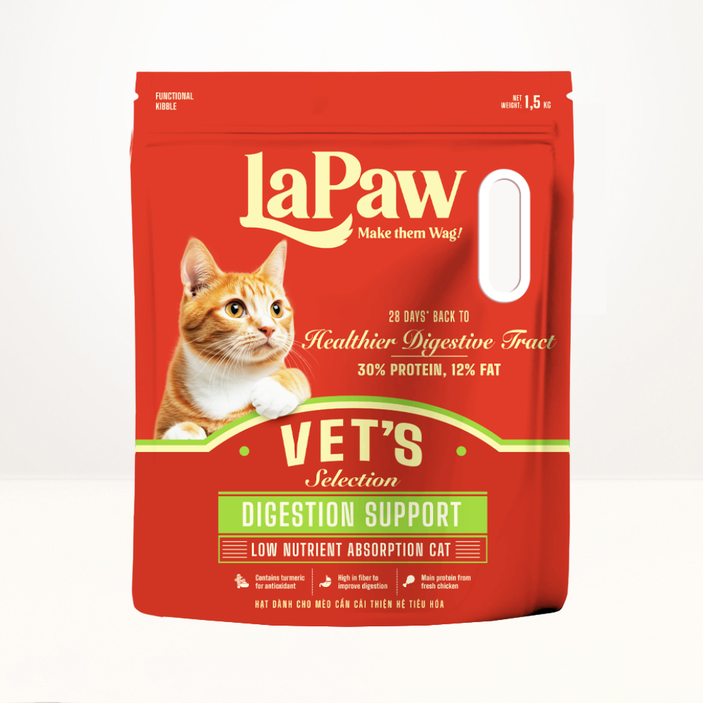 LaPaw Hạt dinh dưỡng chuyên biệt dành cho mèo hỗ trợ đường tiêu hóa 