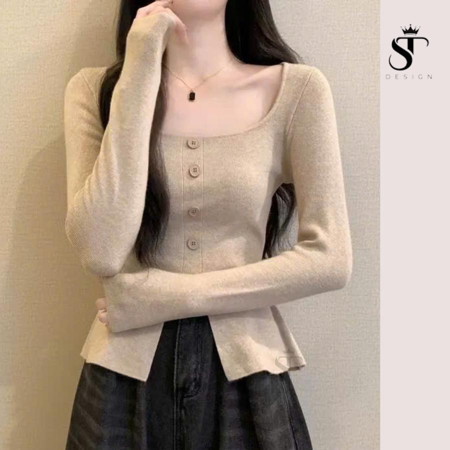 Áo thun tăm lông thỏ hàng QC thiết kế Loại 1- ST Design - K01