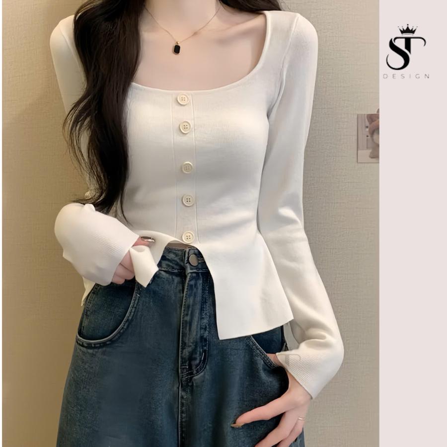 Áo thun tăm lông thỏ hàng QC thiết kế Loại 1- ST Design - K01