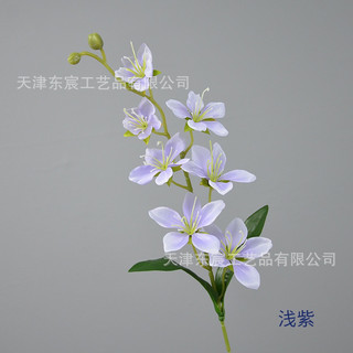 cành hoa địa Lan 70cm bằng lụa cánh mỏng hoa cưới hoa trang trí