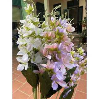 cành hoa địa Lan 70cm bằng lụa cánh mỏng hoa cưới hoa trang trí