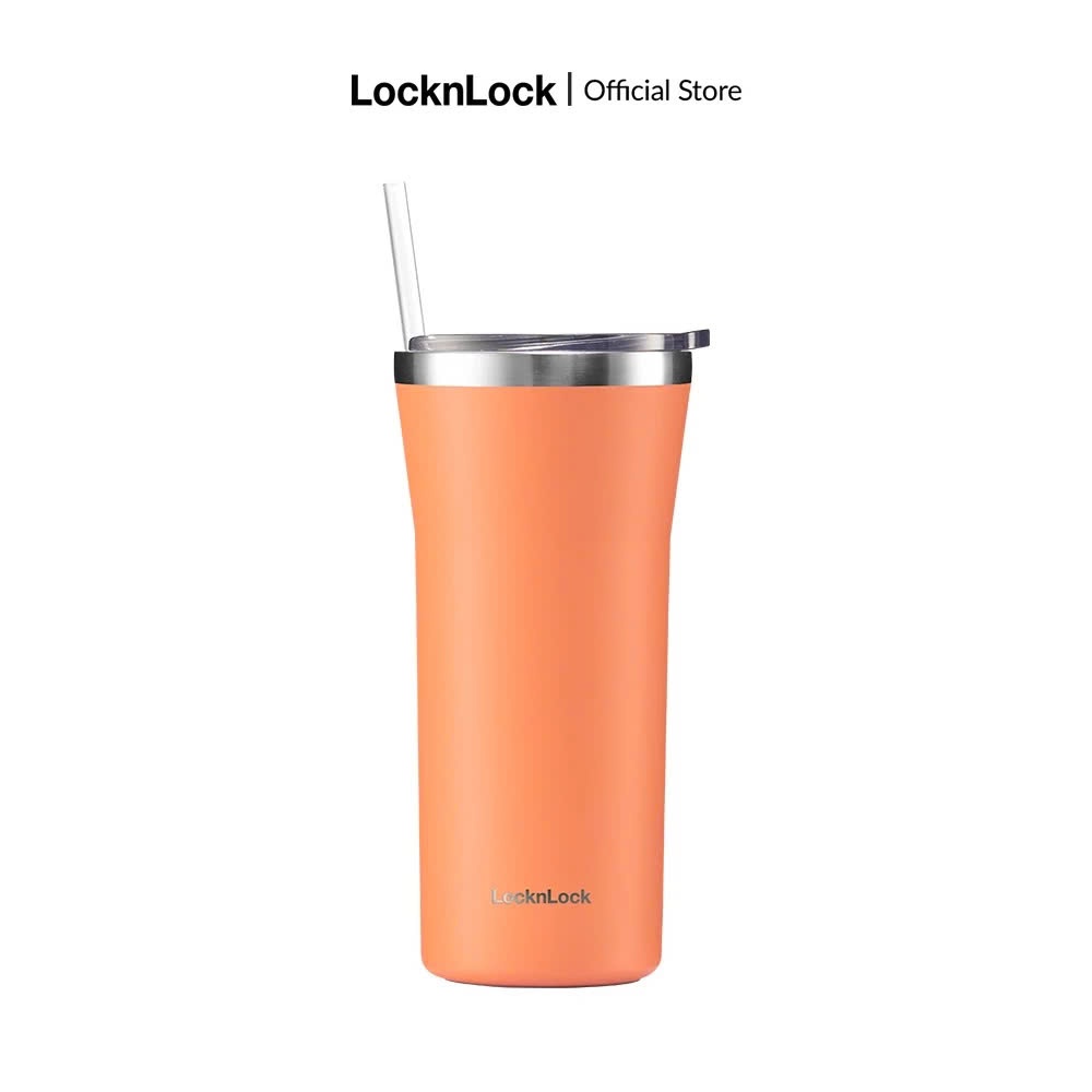 Ly giữ nhiệt LocknLock Daily Essential Tumbler LHC4325 dung tích 870ML, kèm ống hút và cọ rửa - K-MALL