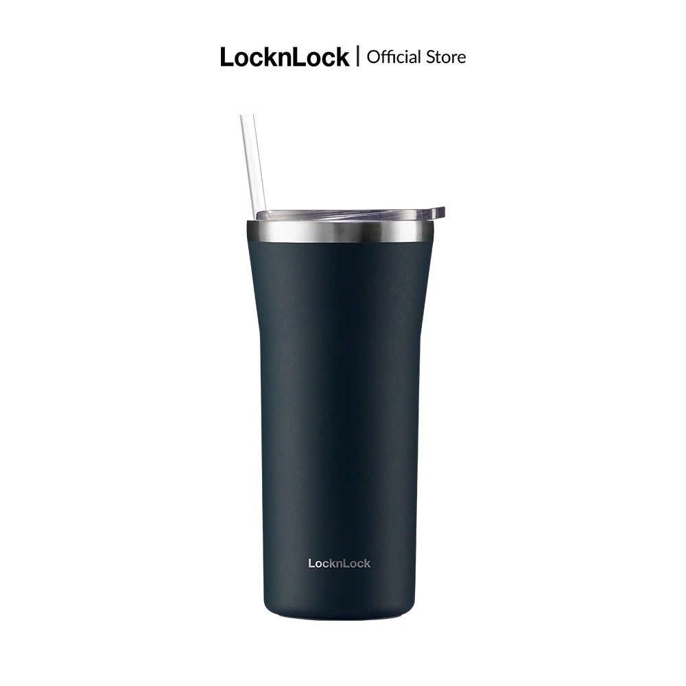 Ly giữ nhiệt LocknLock Daily Essential Tumbler LHC4325 dung tích 870ML, kèm ống hút và cọ rửa - K-MALL