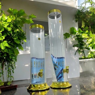 Bình Sâm Phú Hòa, Bình Thuỷ Tinh Phú Hòa Trụ Tròn Ngâm Rượu, Ngâm Sâm, Mật Ong Cao Cấp