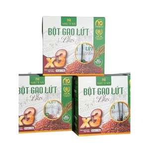 Bột gạo lứt Plus Như Ý hộp 20 gói hỗ trợ giảm cân, giảm mỡ.