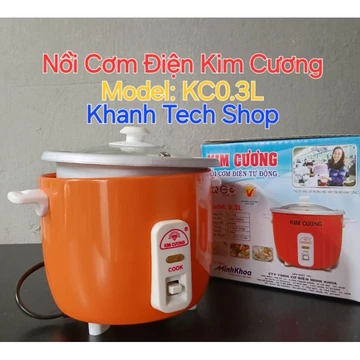 Nồi cơm điện mini KIM CƯƠNG KC-0.3L, Nồi cơm điện KIM CƯƠNG, Nồi Cơm Mini 0.3L, Nồi cơm 1 người ăn