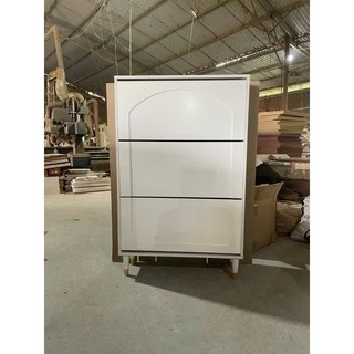 Tủ kệ giày phong cách hiện đại màu trắng có nhiều ngăn tiện ích DQ HOME