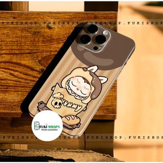 Miếng dán Skin Mặt lưng Sau full viền Labubu MS07 Dành Cho 16 pro max 15 pro max 14 pro max 13 pro max 12 pro max