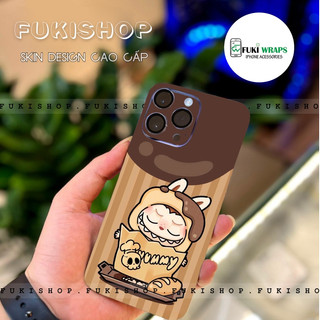 Miếng dán Skin Mặt lưng Sau full viền Labubu MS07 Dành Cho 16 pro max 15 pro max 14 pro max 13 pro max 12 pro max