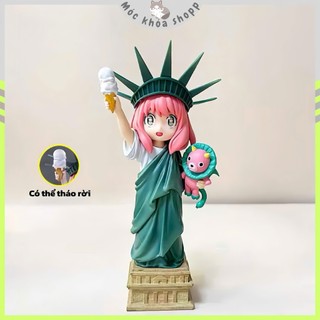 Mô Hình Anya Nữ Thần Tự Do Cao 16cm – Tượng Trang Trí Bàn Học, Bàn Làm Việc, Phụ Kiện Decor Cute