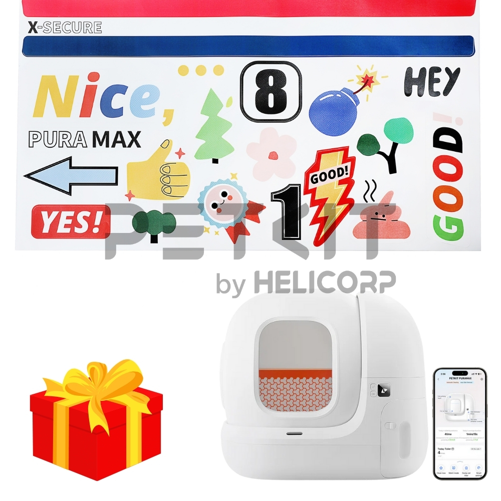 Ảnh Trang Trí Cá Nhân Hoá Máy Dọn Vệ Sinh Tự Động PETKIT 1
