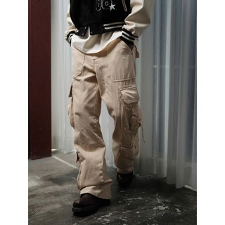 Quần Dài POCKETS STRAIGHT CARGO Chính hãng Mikenco KHAKI