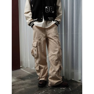 Quần Dài POCKETS STRAIGHT CARGO Chính hãng Mikenco KHAKI