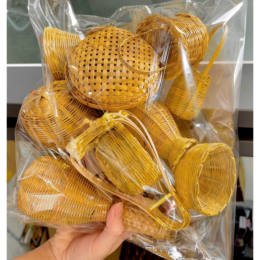 SET 12 MÓN MÂY TRE MINI ( trang trí Tết )