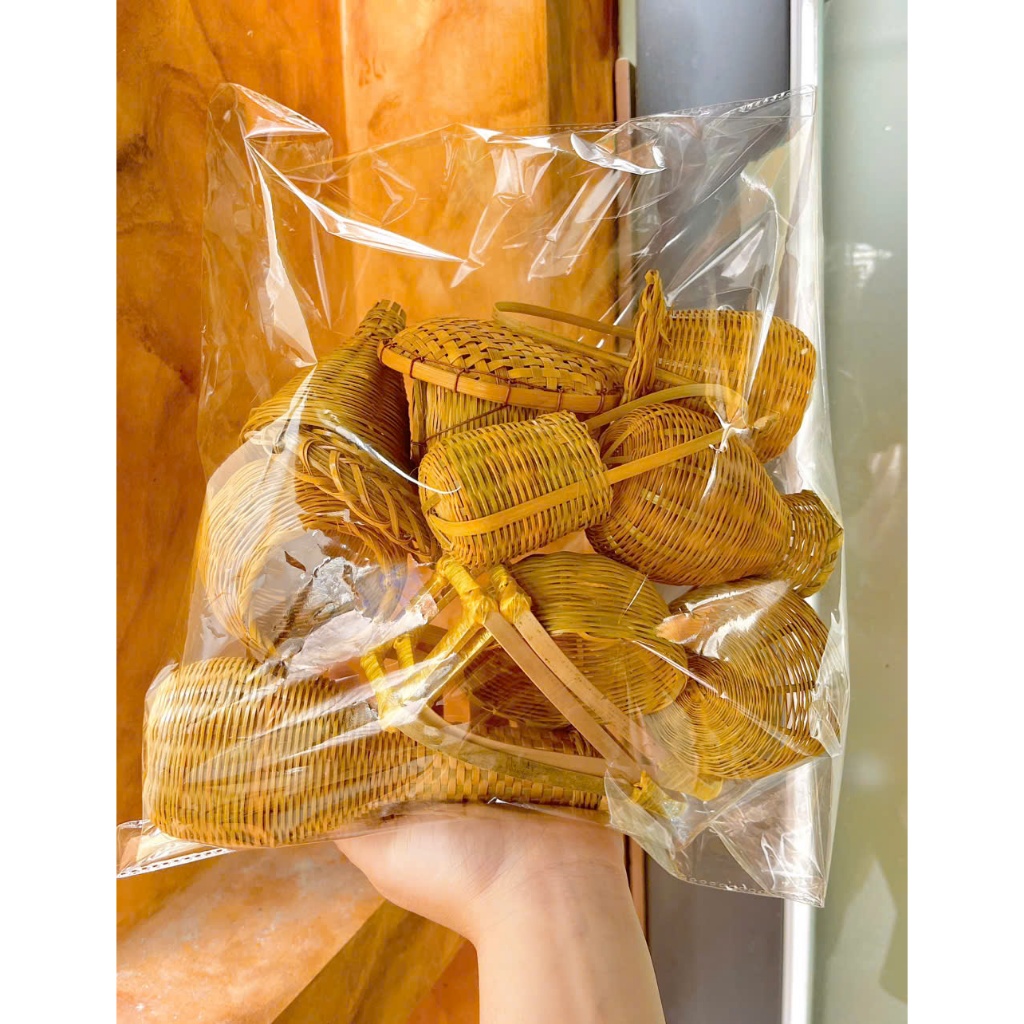 SET 12 MÓN MÂY TRE MINI ( trang trí Tết )