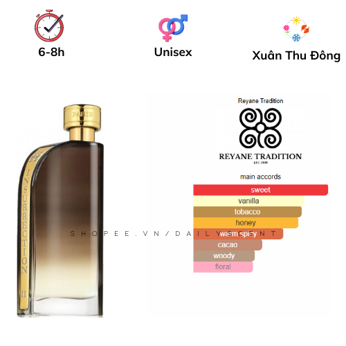 Insurrection Wild II 90ml EDP Reyane Tradition| Nước hoa nam| Nước hoa mùi tobacco| Dailyscent
