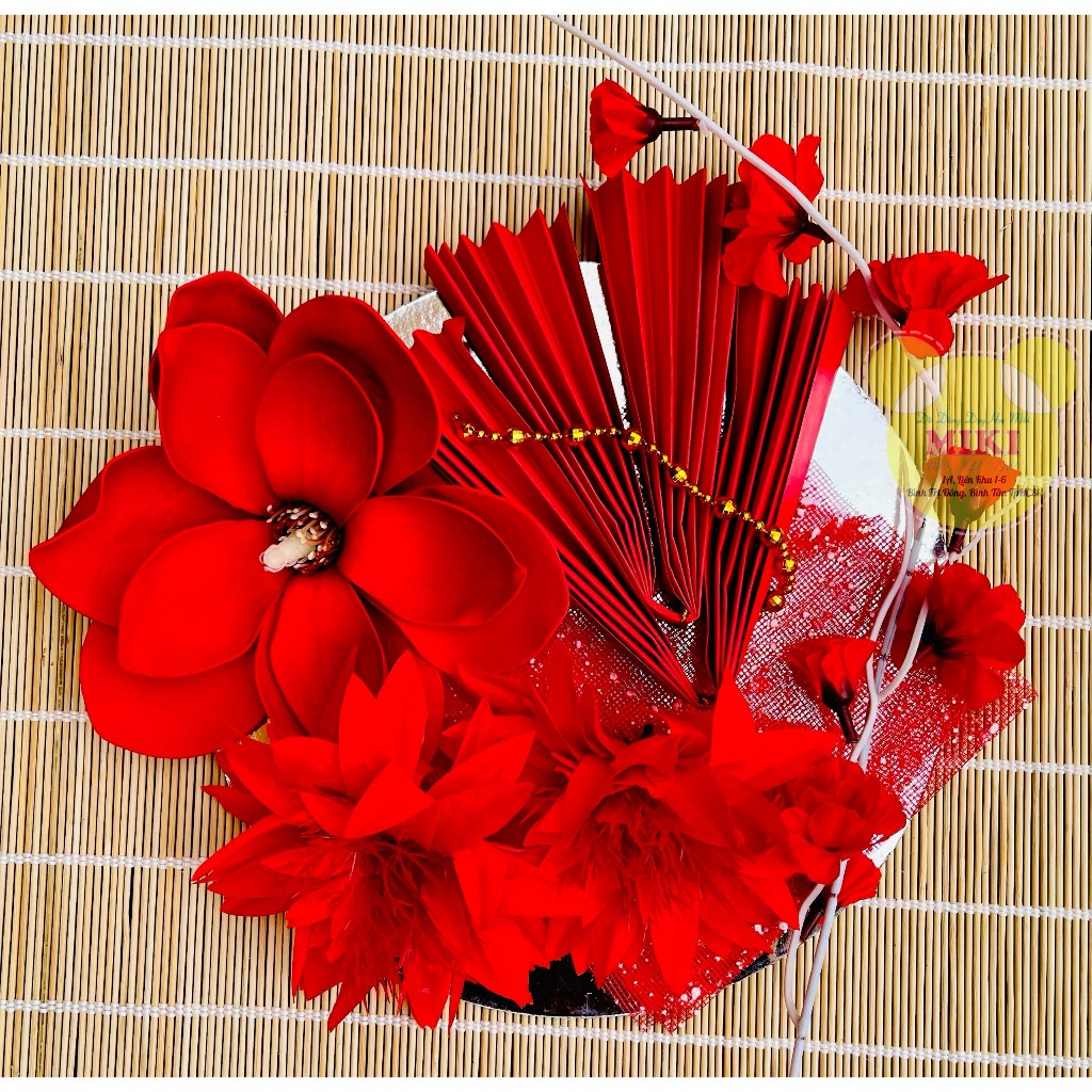 SET PHỤ KIỆN TRANG TRÍ THÁP NƯỚC TẾT XUÂN mẫu 9