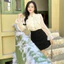 Áo sơ mi tơ cổ trụ bèo tầng style hàn quốc A2421 Kymie
