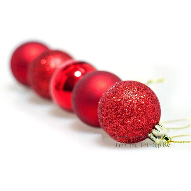 Hộp châu trang trí Noel đẹp nhiều kiểu treo cây thông Giáng Sinh - Quả bóng giáng sinh quả cầu Noel