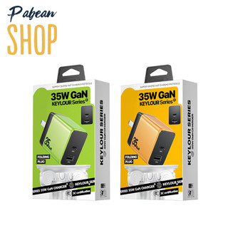 Củ sạc nhanh 35W 2 CỔNG (USB +TYPEC) chân gập WP-U36